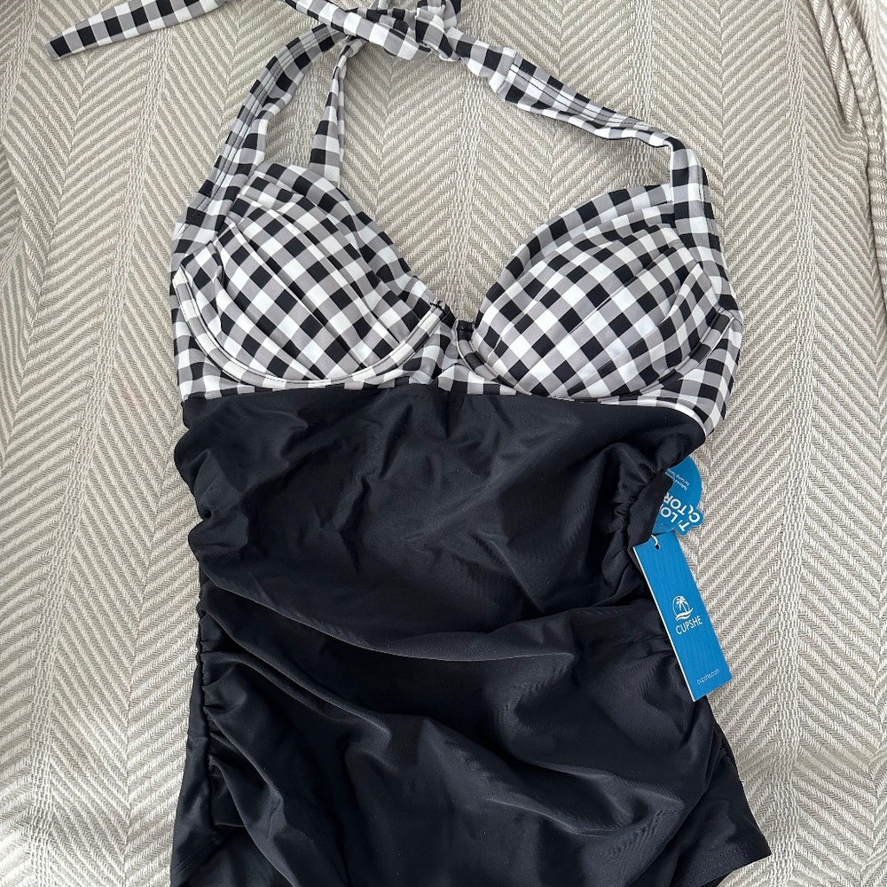 CUPSHE Picnic Date Long Torso Swimsuit